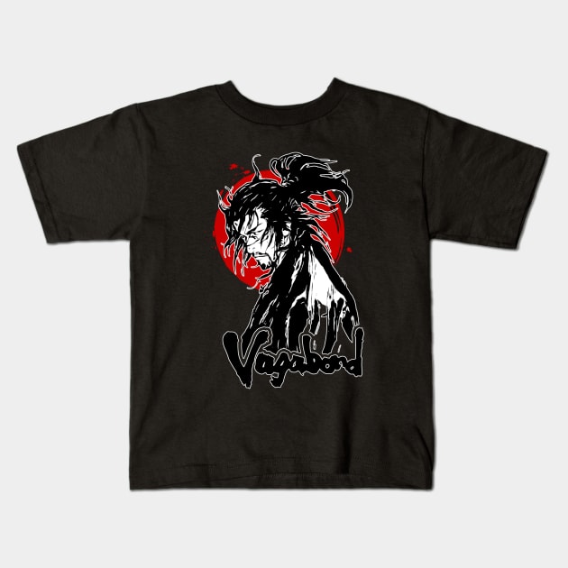 Vagabond (Miyamoto Musashi) V.2 [BLACK] Kids T-Shirt by Rules of the mind